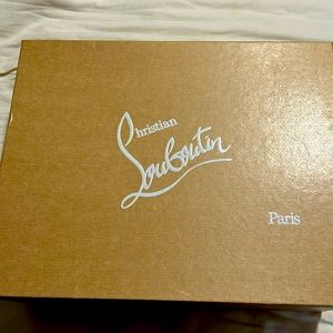 100% AUTHENTIC NEW WOMEN LOUBOUTIN CONSTELLA 100 BLACK MESH BOOTY/BOOTS EU42